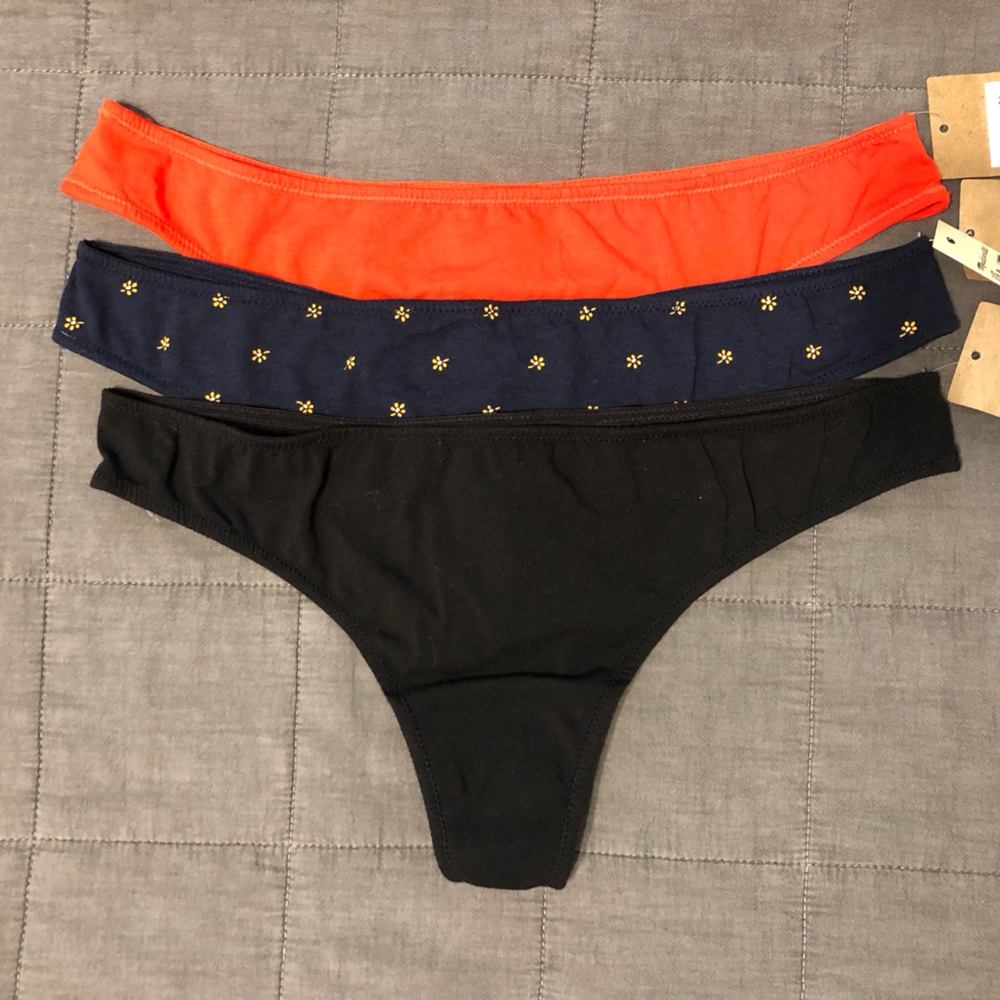 Brand new cotton-modal thong underwear